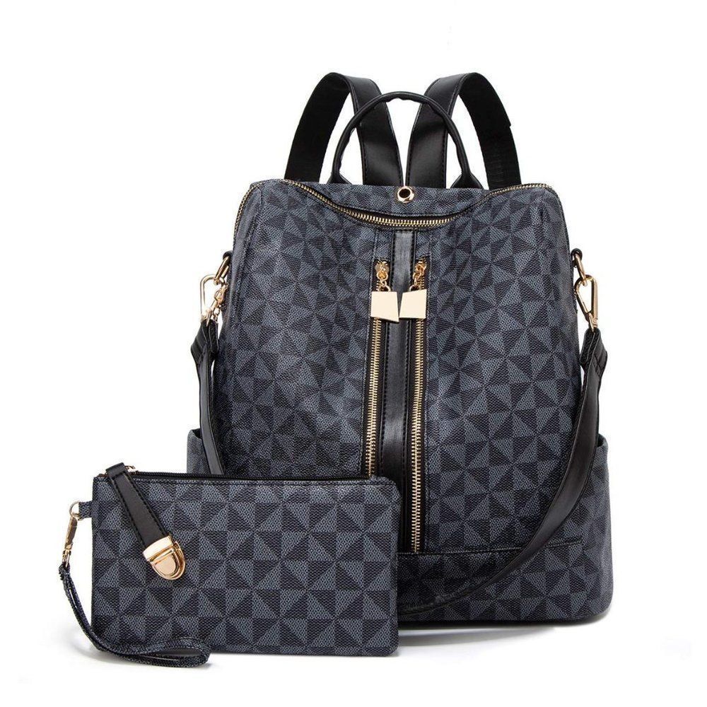 Alvas Backpacks Satchel Bags 2pcs Black Blue